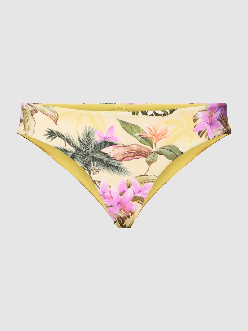 Bikini-Slip mit floralem Muster Modell 'TUPA' in hellgelb