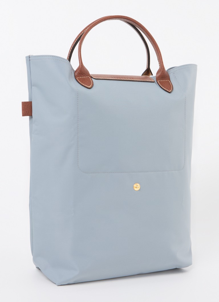 Geantă Longchamp Le Pliage Original, mărimea M, cu detalii din piele.