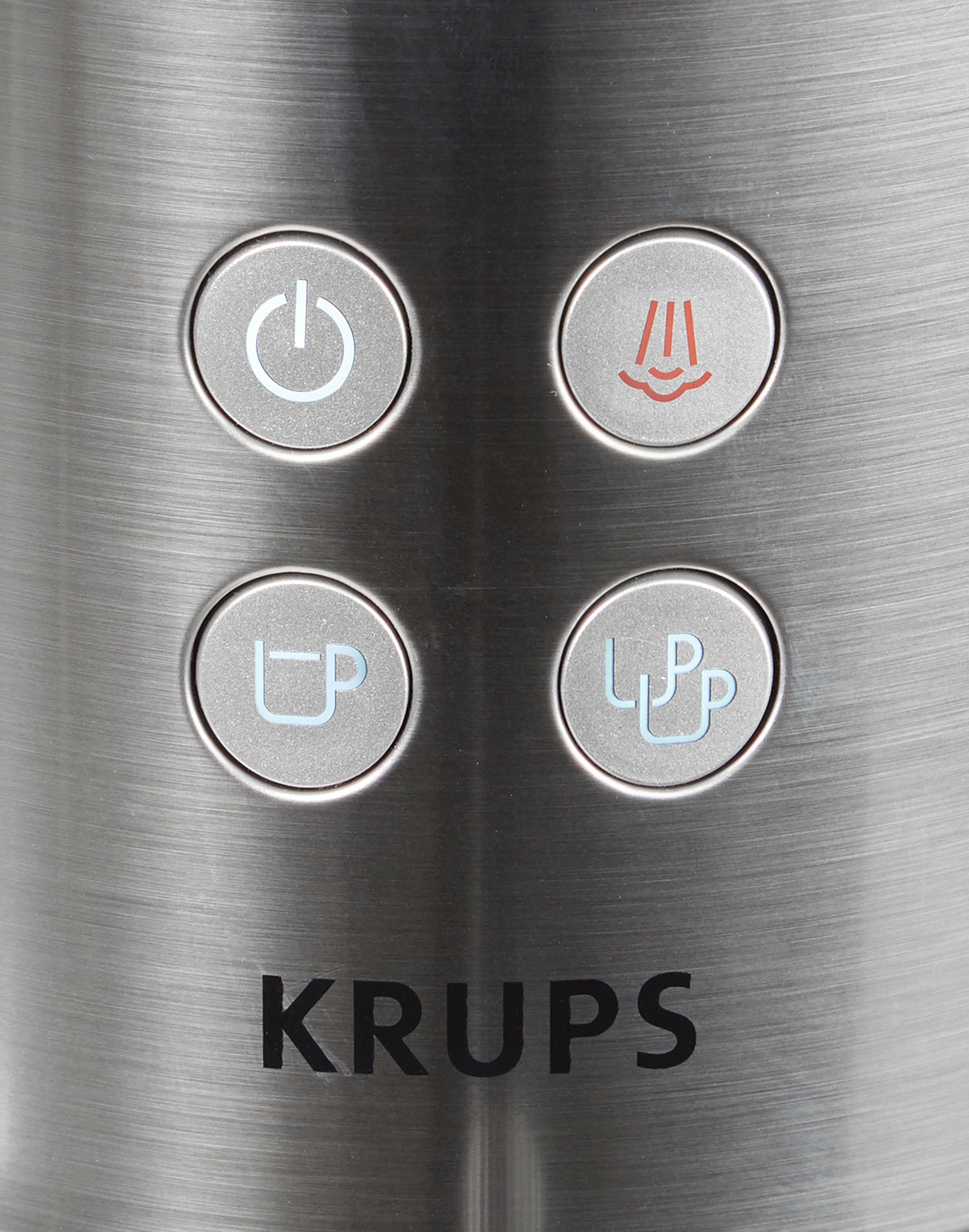 Krups Siebträgermaschine XP442C Virtuoso, integrierter Tassenwärmer, automatische Abschaltung, 2-Tassen Funktion
