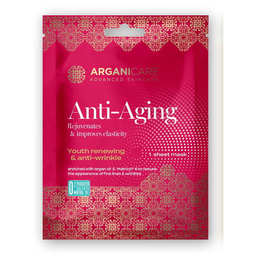 Arganicare Masque tissu anti-âge Masque tissu