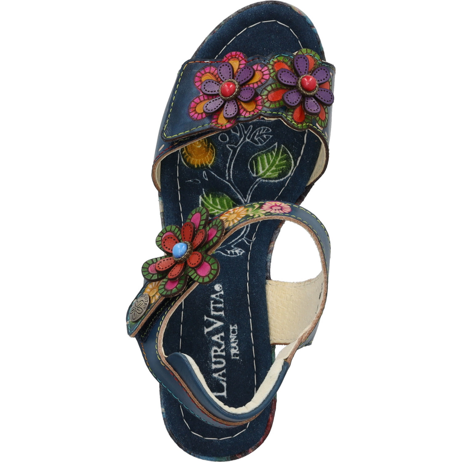 Laura Vita Nellao 05, Plateau-Sandaletten, Damen, Mehrfarbig