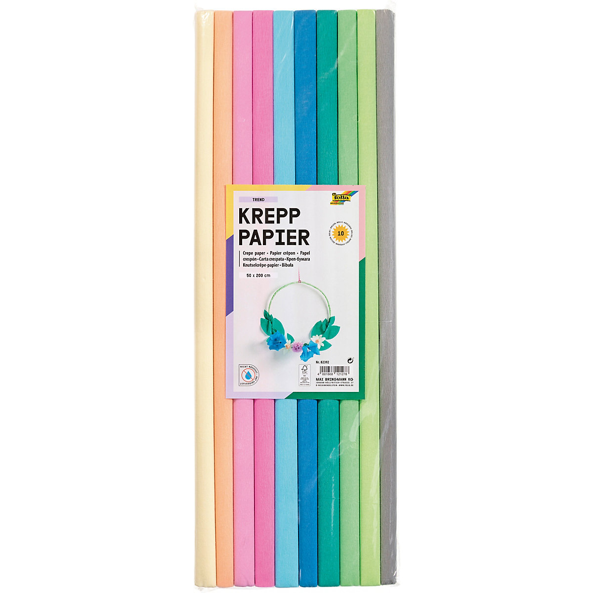 Krepppapier-Rollen TREND, 50x200cm, 10 Rollen