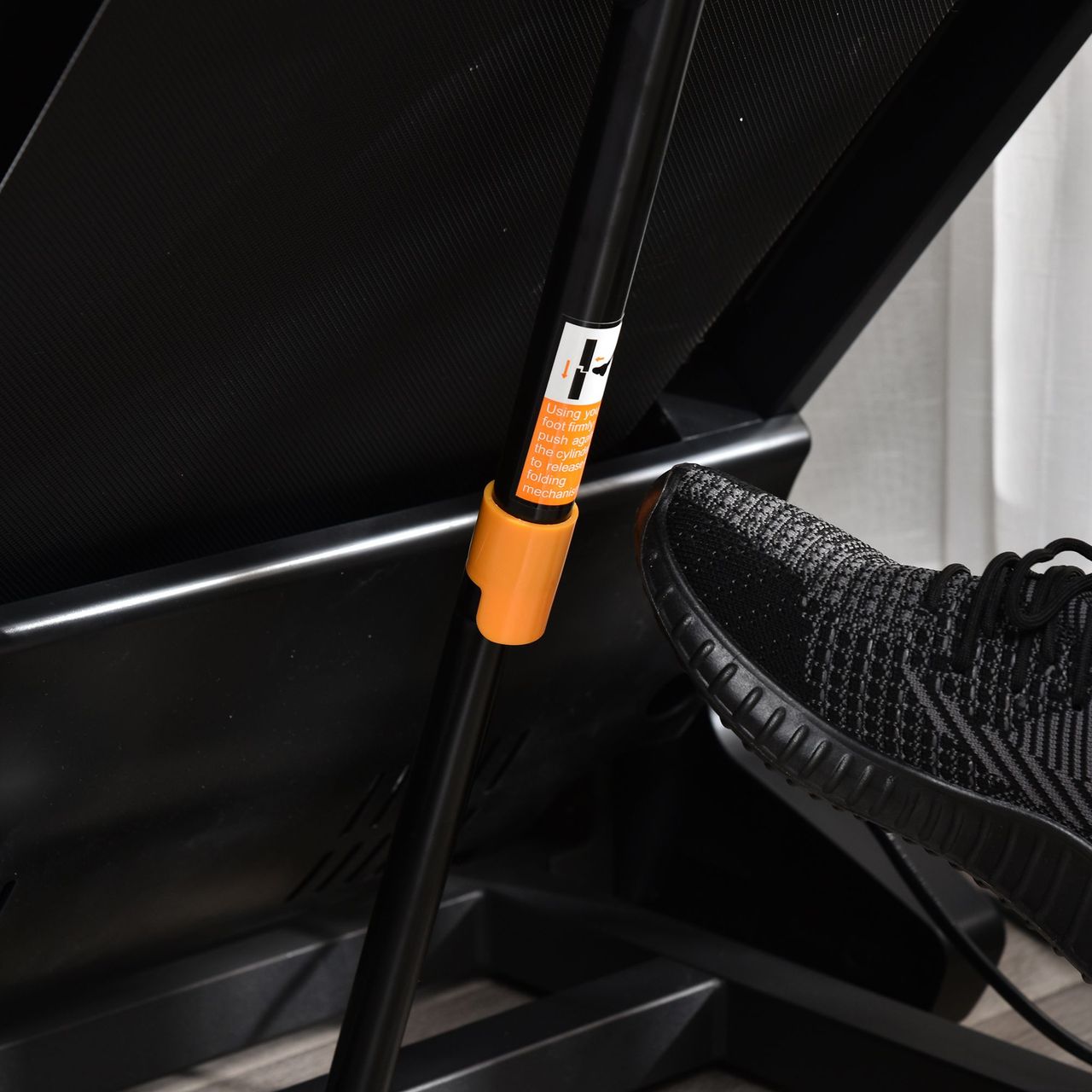 HOMCOM Laufband Klappbar 1-12,8 km/h 500W Laufgerät mit LED-Anzeige Stahl ABS