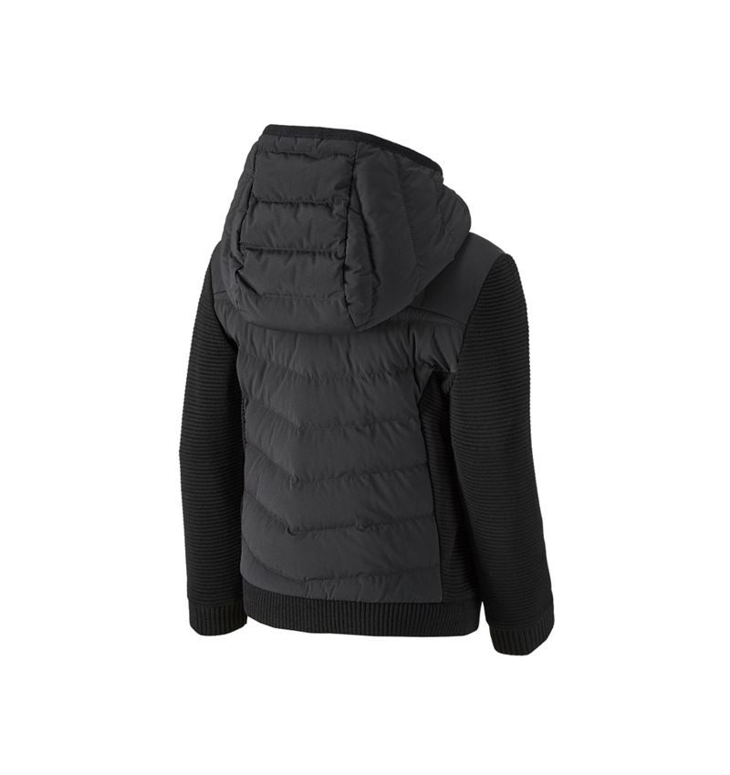 Hybrid Kapuzenstrickjacke e.s.motion ten,Kinder