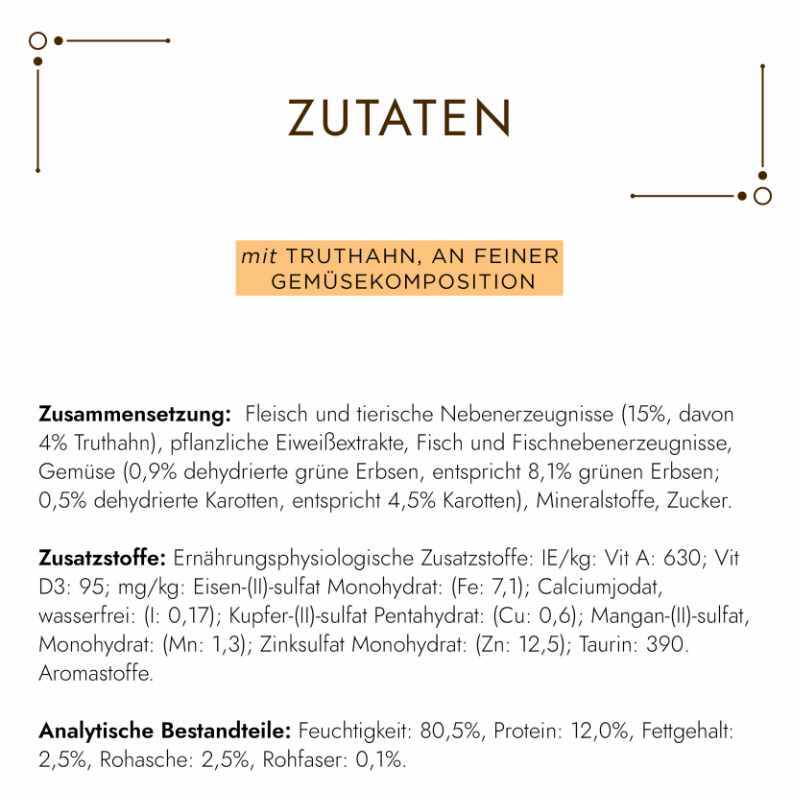 GOURMET Nassfutter GOURMET à la Carte 26x85g Truthahn an feiner Gemüsekomposition