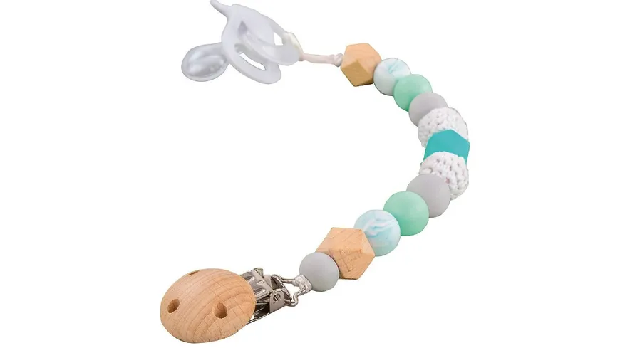 Rayher Schnullerkette Bastel-Set mint