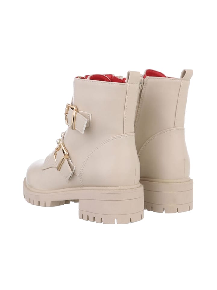 Ital-Design Stiefelette in Beige günstig kaufen