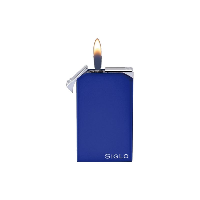 Zigarrenfeuerzeug der Marke Siglo, Twin Flame Lighter Blue