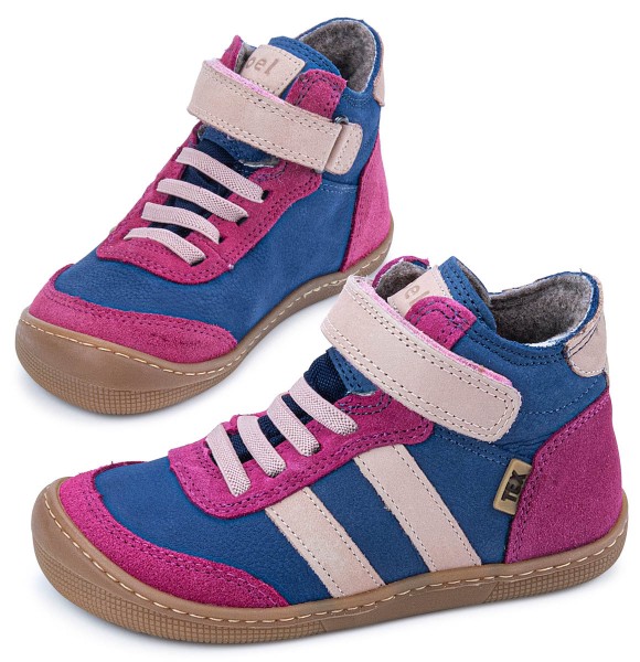 Koel bare ~ Daniel 2.0 MidCut Sneaker Wollfleece + Tex ~ Fuchsia