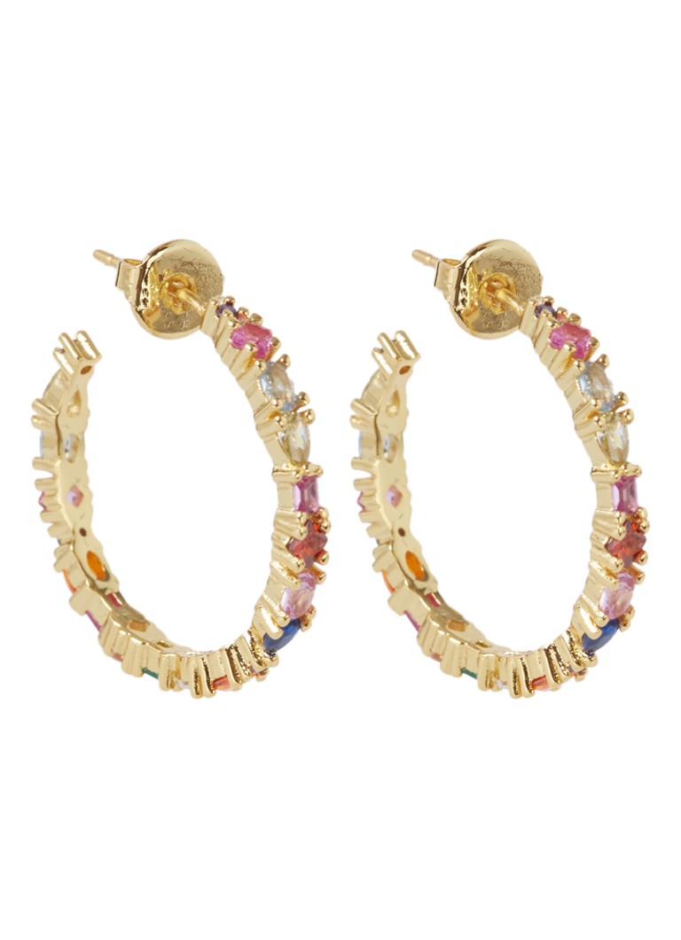 Boucles d'oreilles puces plaquées or The Mini Adriana de Franky Amsterdam