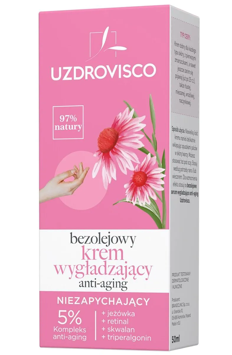 Uzdrovisco olievrije, anti-aging, niet-comedogene gladmakende crème