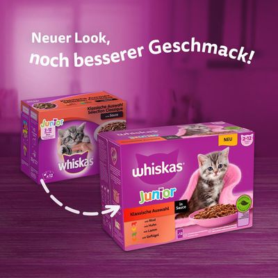 Megapack Whiskas Junior Frischebeutel 48 x 85 g