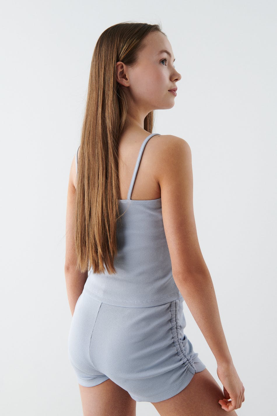 Y ruched shorts
