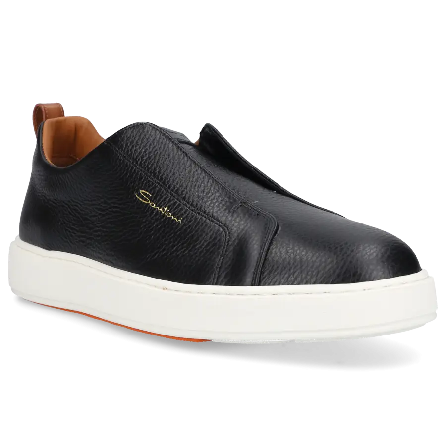 Santoni - Sneaker Slip on 21959 Kalbsleder - schwarz