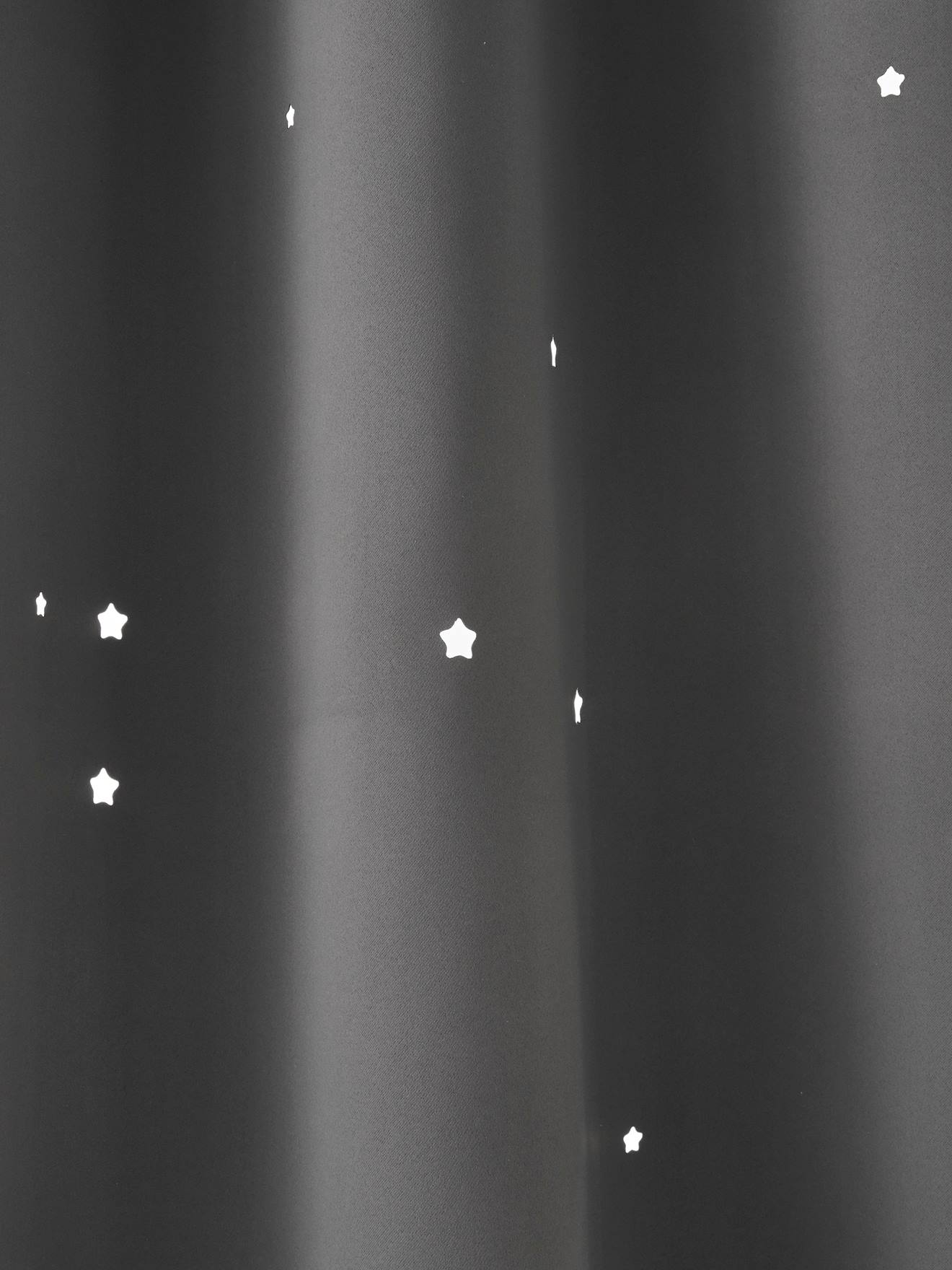 Rideau à œillets occultant et motifs perforés marine / étoiles