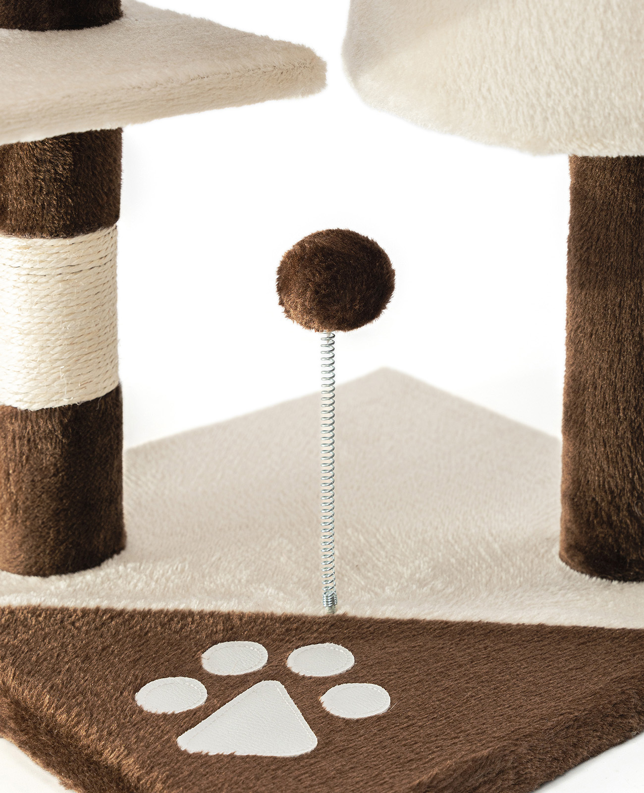 Lionto Kratzbäume Lionto Kratzbaum Höhe 112 cm braun/ beige