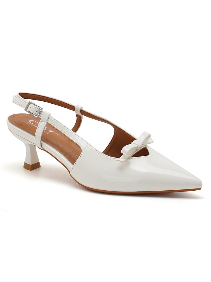 C'M Slingpumps in Weiß günstig kaufen