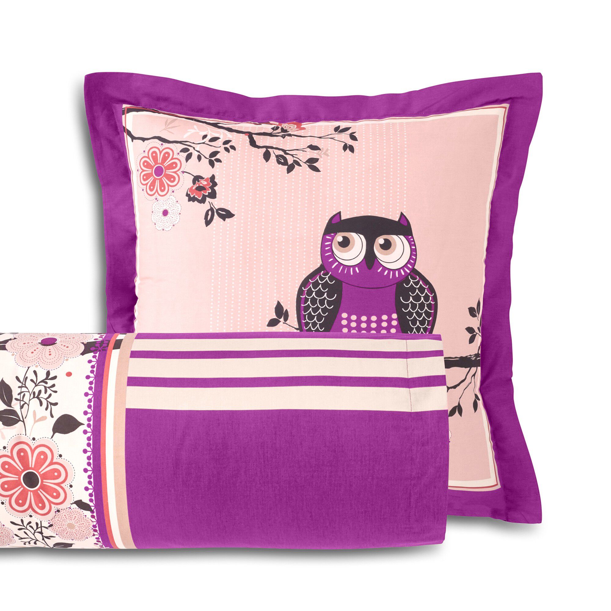 Linge de lit Chouette flanelle