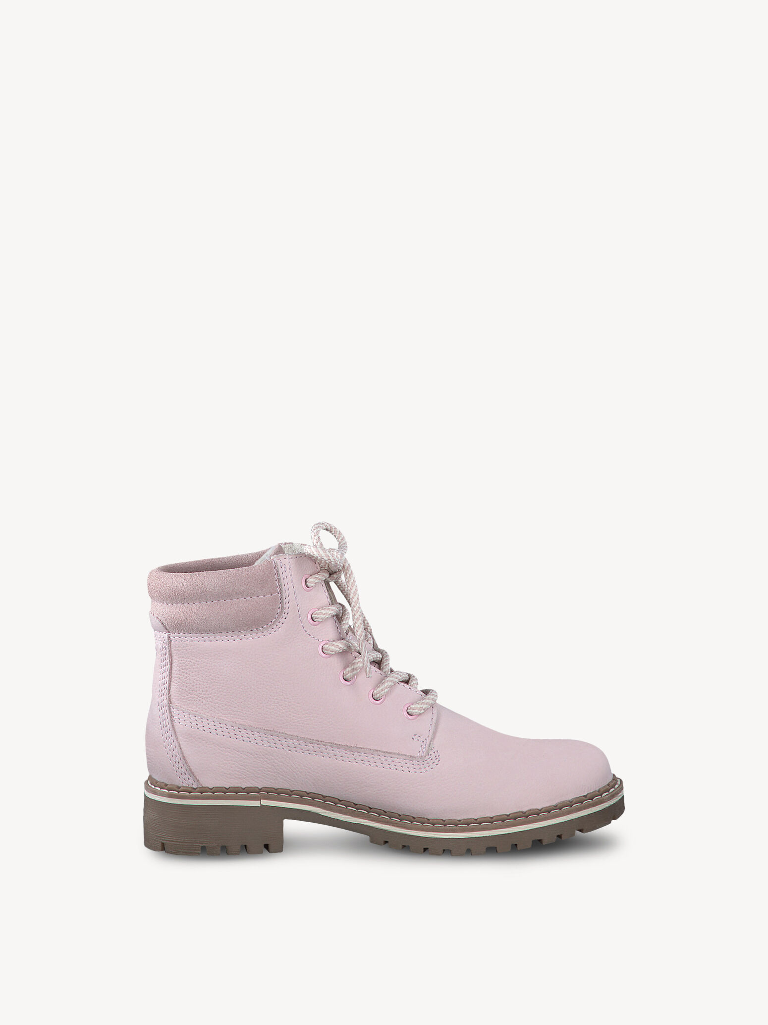 Bottine en cuir - rose