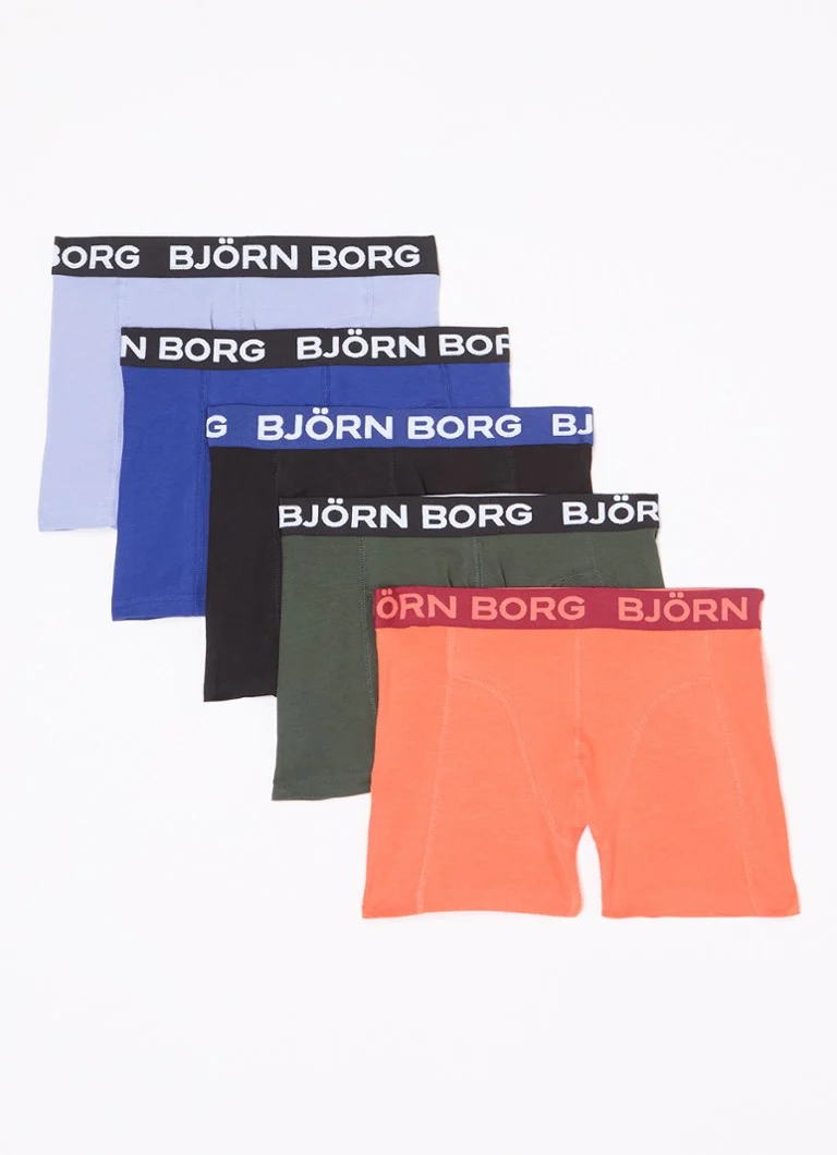 Pantaloni scurți boxer cu logo-ul Björn Borg, 5 buc.