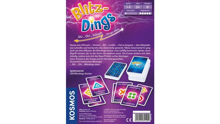 KOSMOS - Blitzdings - Äh? ... Oh? ... Schnell! ... Dings eben.