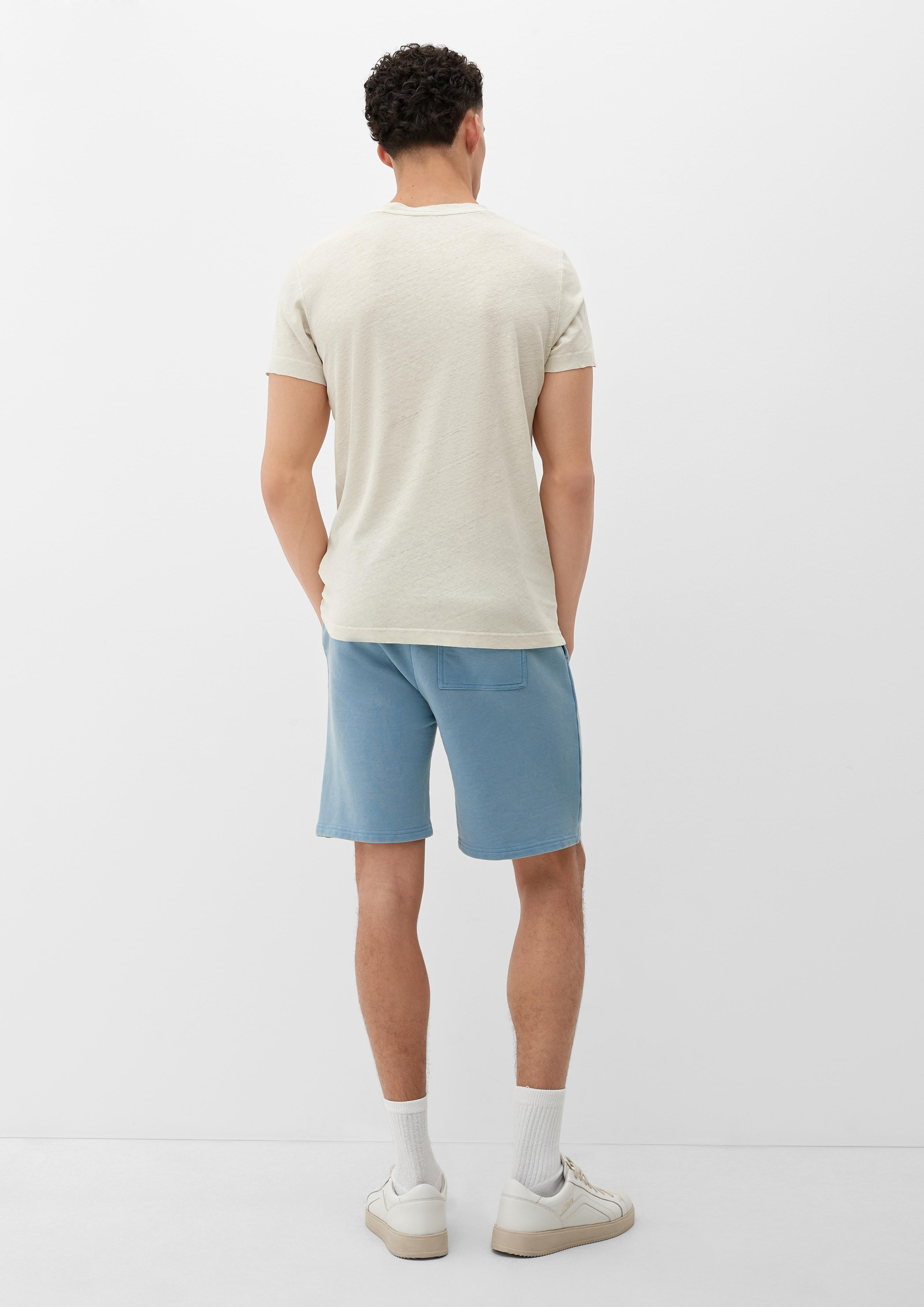 Henley-Shirt aus Leinenmix  2130378-8000