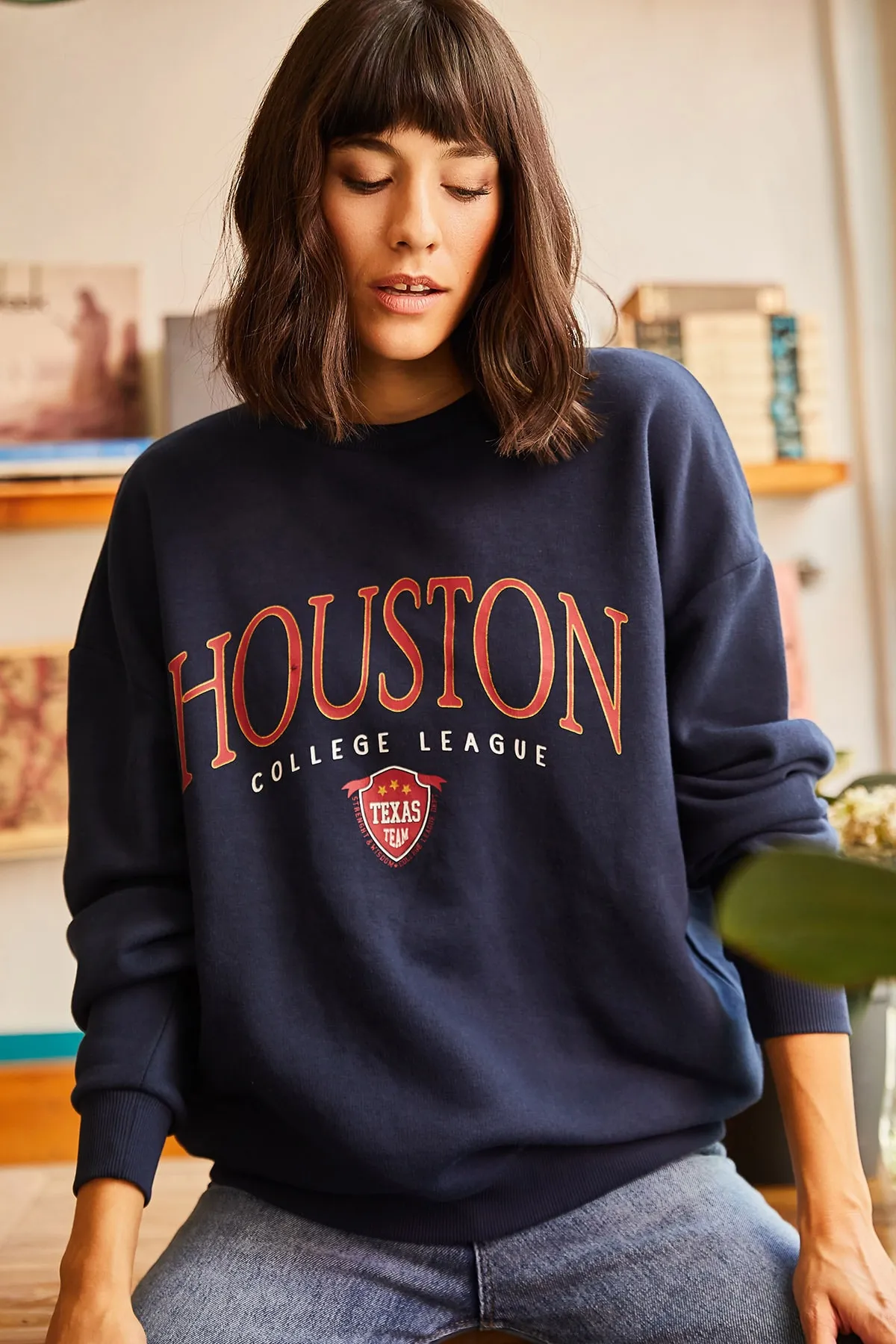 Olalook  Sweatshirt - Dunkelblau - Relaxed Fit
