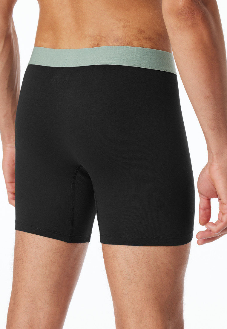 Long-Shorts 2er-Pack Organic Cotton Webgummibund mehrfarbig - 95/5