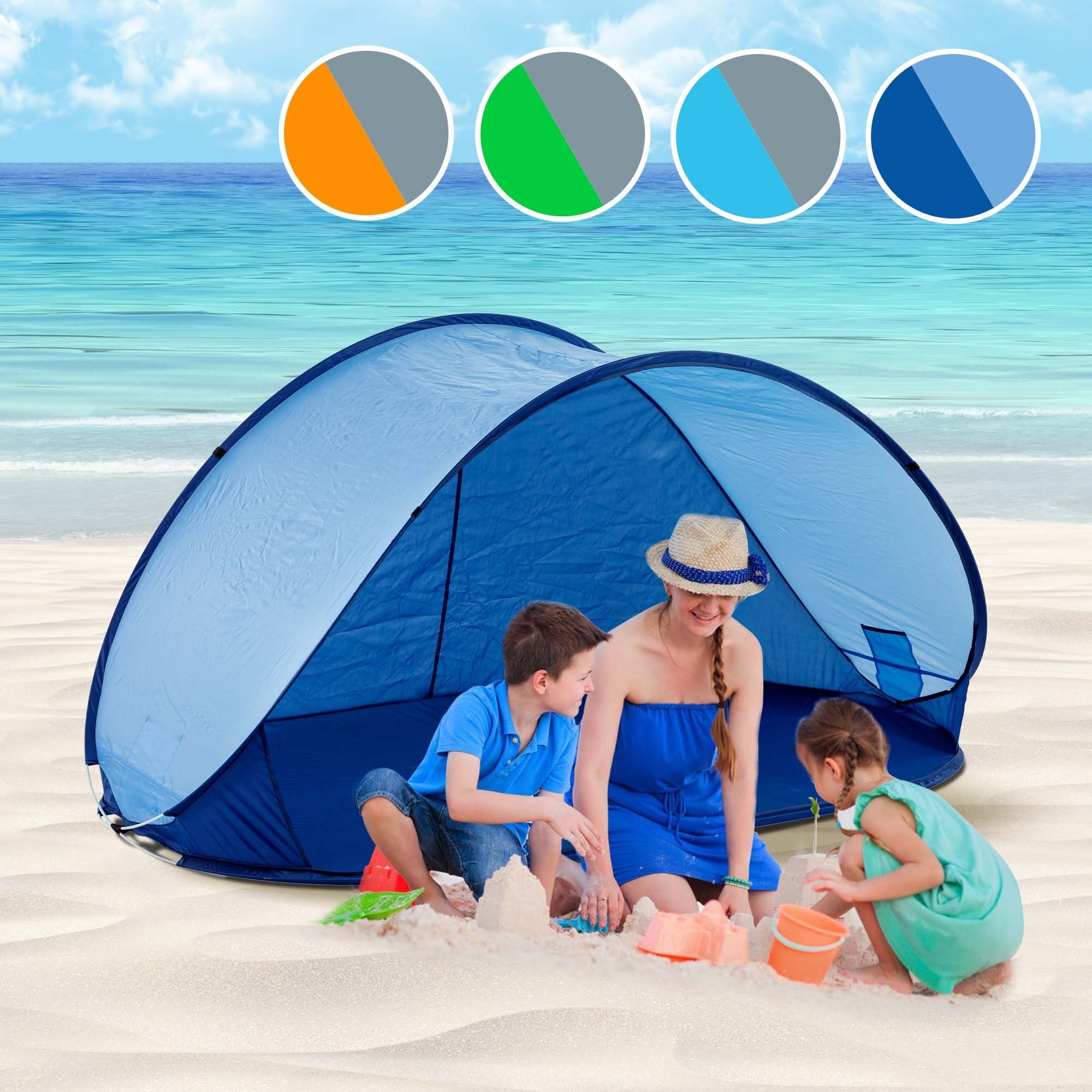 Duhome Strandmuschel, Strandmuschel Pop Up Strandzelt Wetter- und Sichtschutz Polyester Zelt