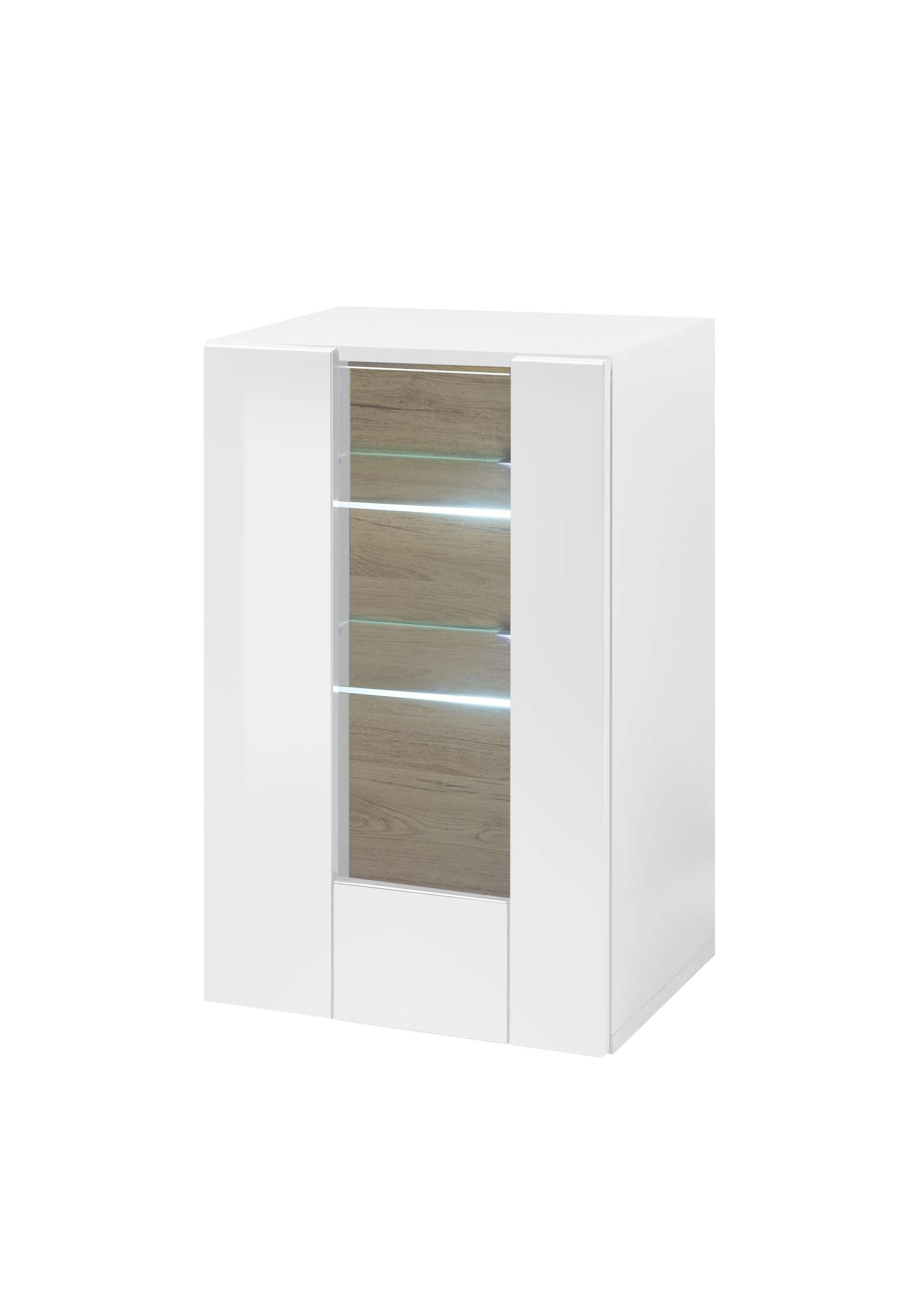 Stylefy Wohnwand Keymen, (Set (6-St), Wohnzimmer-Set), 6-teilig, mit Push-to-Open, MDF, Hochglanzfronten, Modern Design
