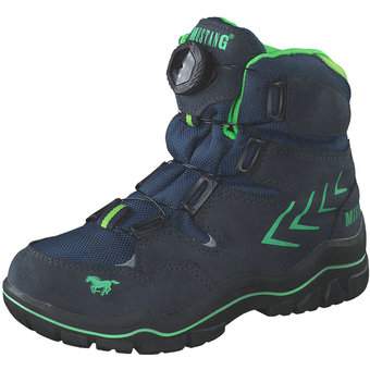 Mustang Schnür Boots in blau