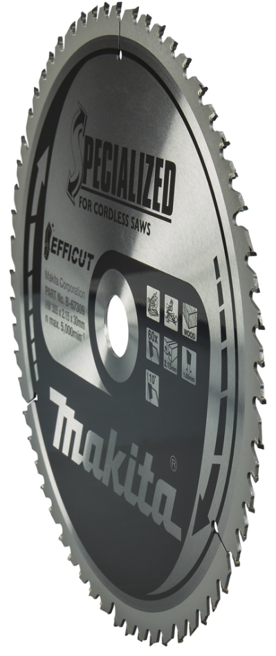 Makita Zubehör B-67309 Holzsägeblatt Efficut 305 x 30 x 2,15 60T