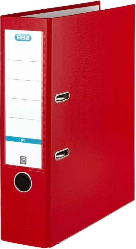 ELBA Smart Pro Ordner DIN A4 80 mm Rot 2 Ringe 100202156 Pappkarton, PP (Polypropylen)