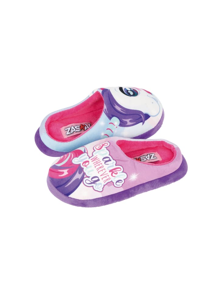 Zaska Hausschuhe Einhorn in Rosa günstig kaufen