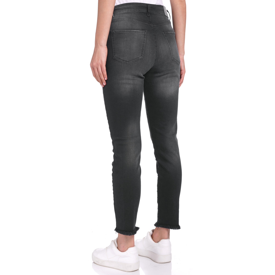 Damen Slim-Jeans im Destroyed-Look