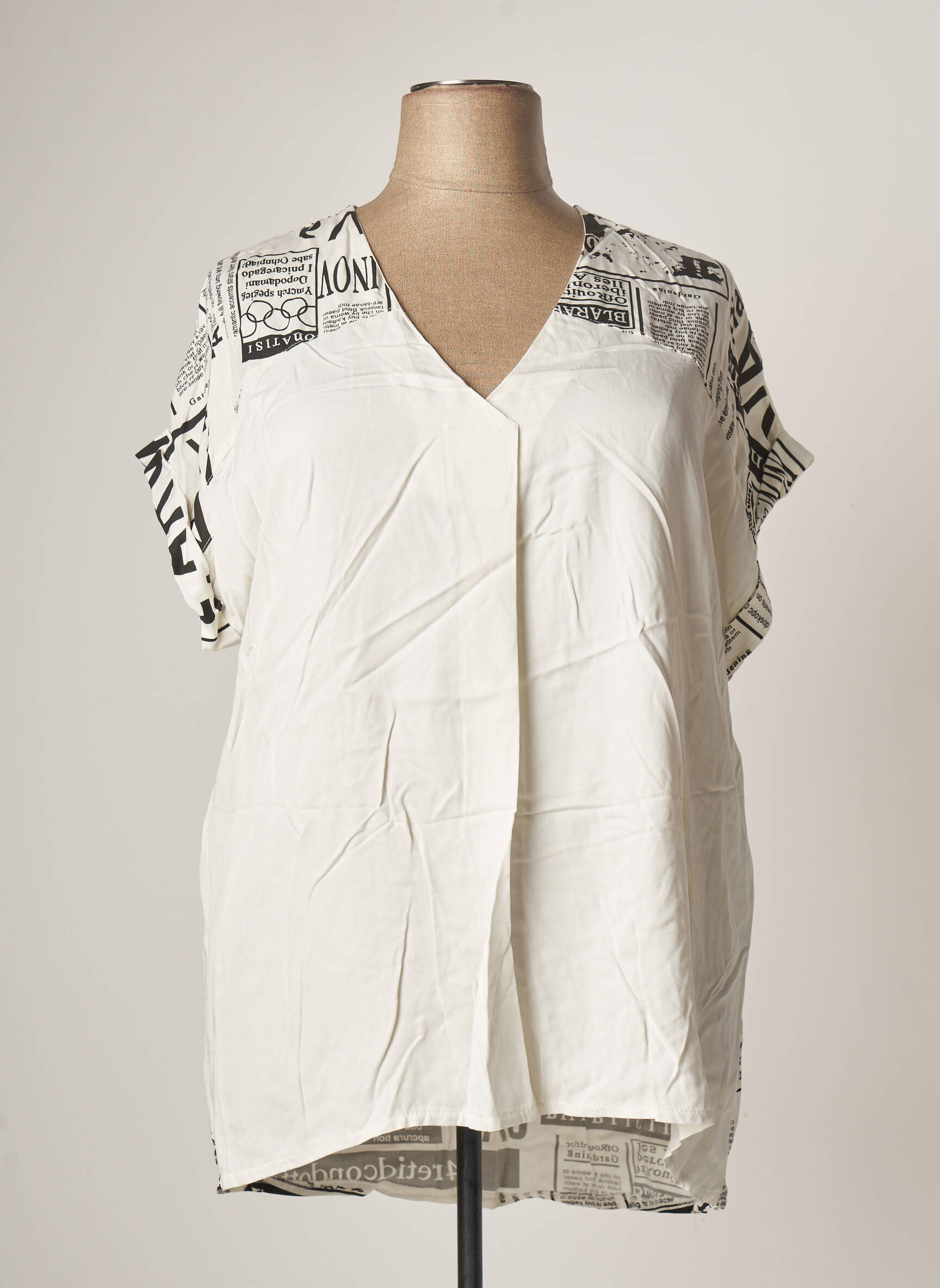 Quattro Tuniquemanchecourte Femme couleur blanc