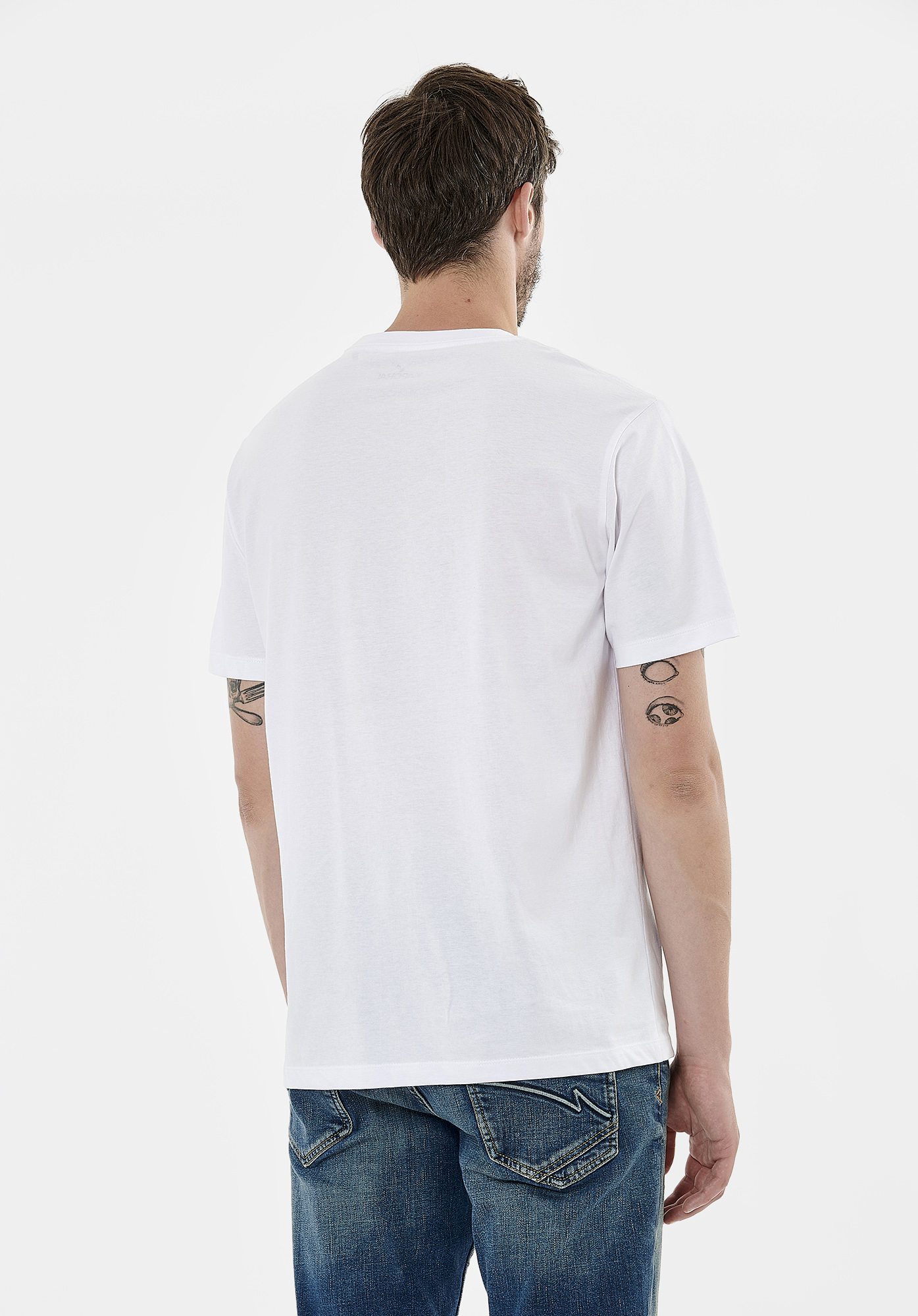 ROBIN  T-shirt blanc homme 100% coton