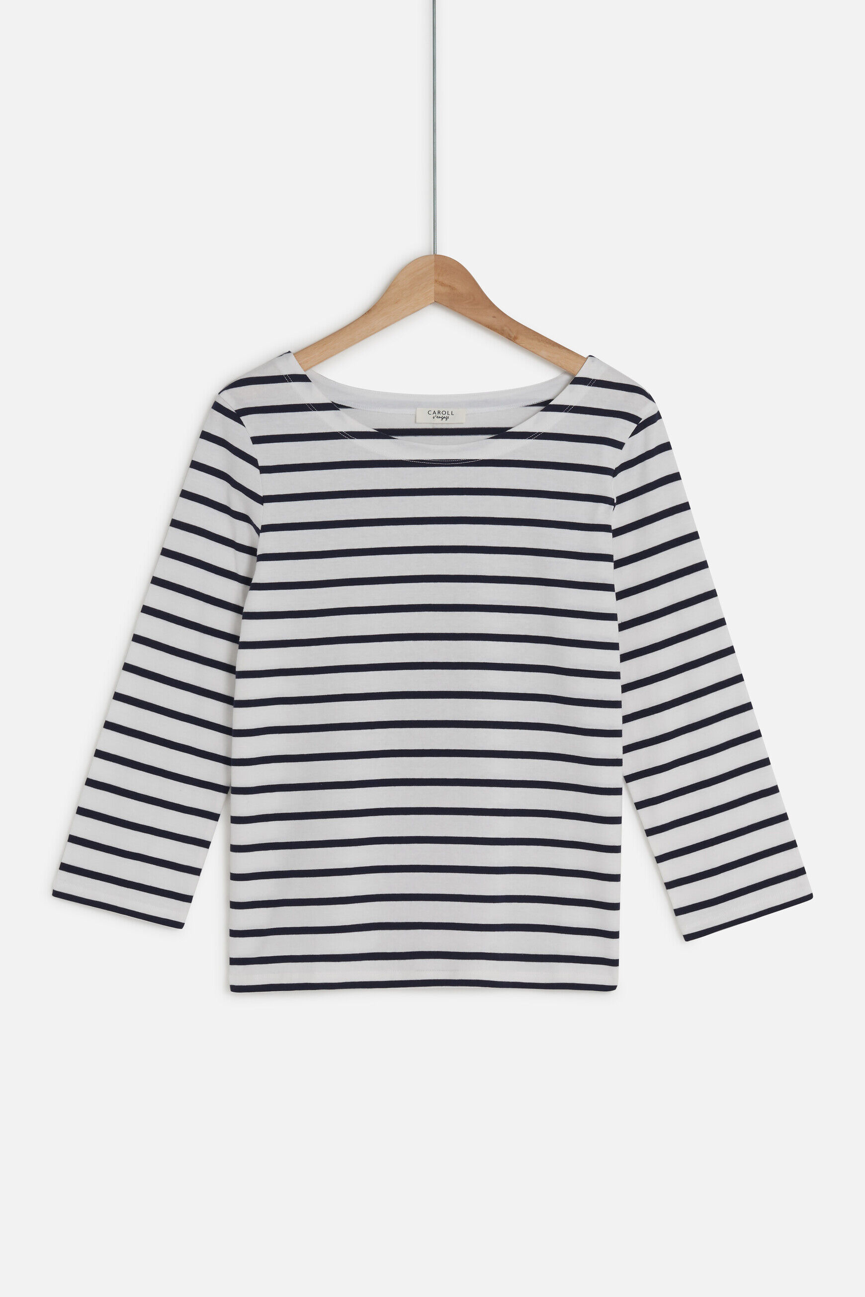 T-shirt trifine bleu marine femme