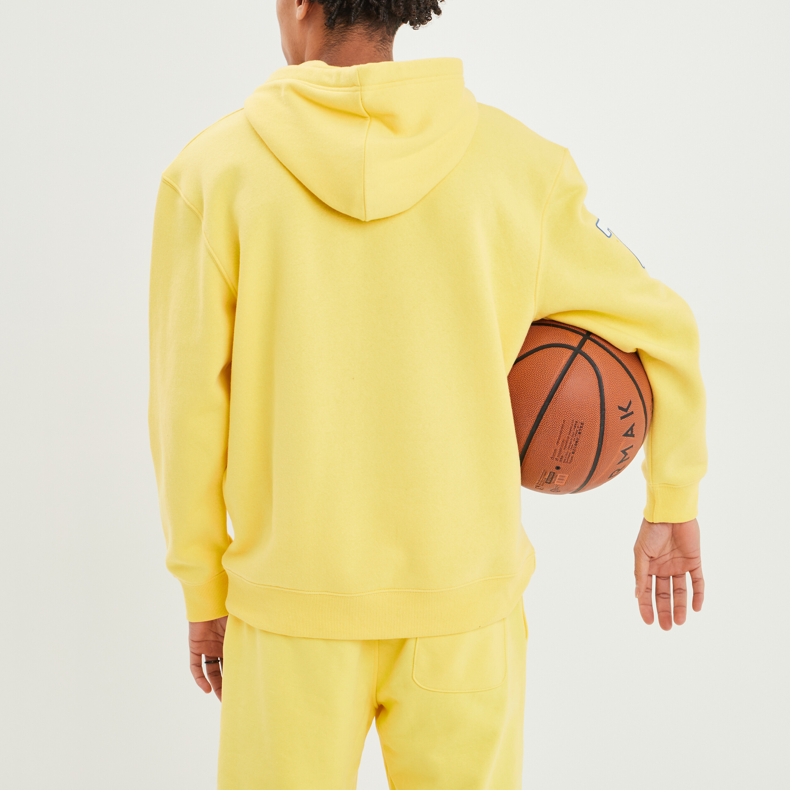 Sweat à capuche hoodie Creeks jaune citron homme | La Halle
