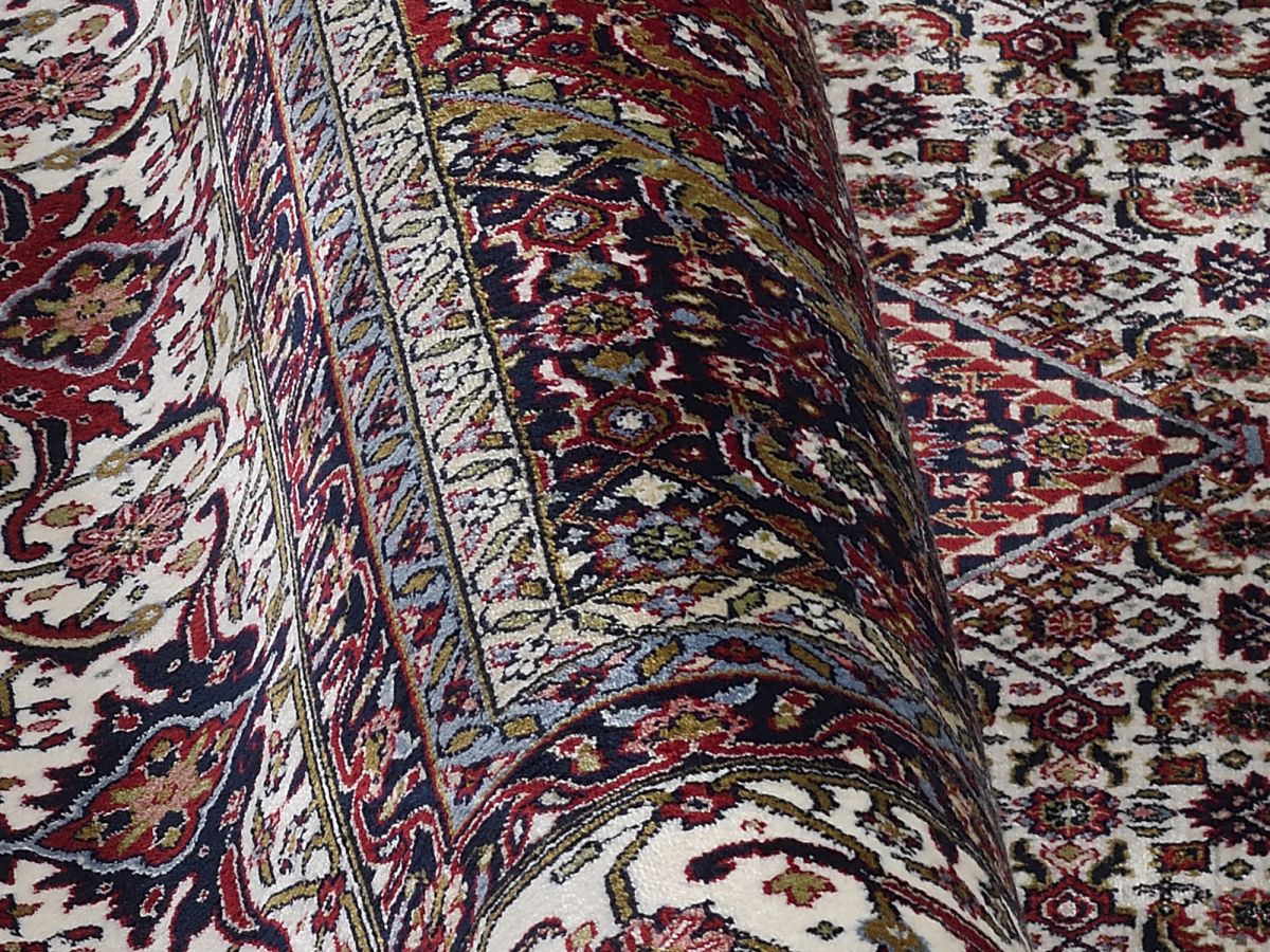 Webteppich Cem Bidjar Creme-Rot 80 x 150 cm