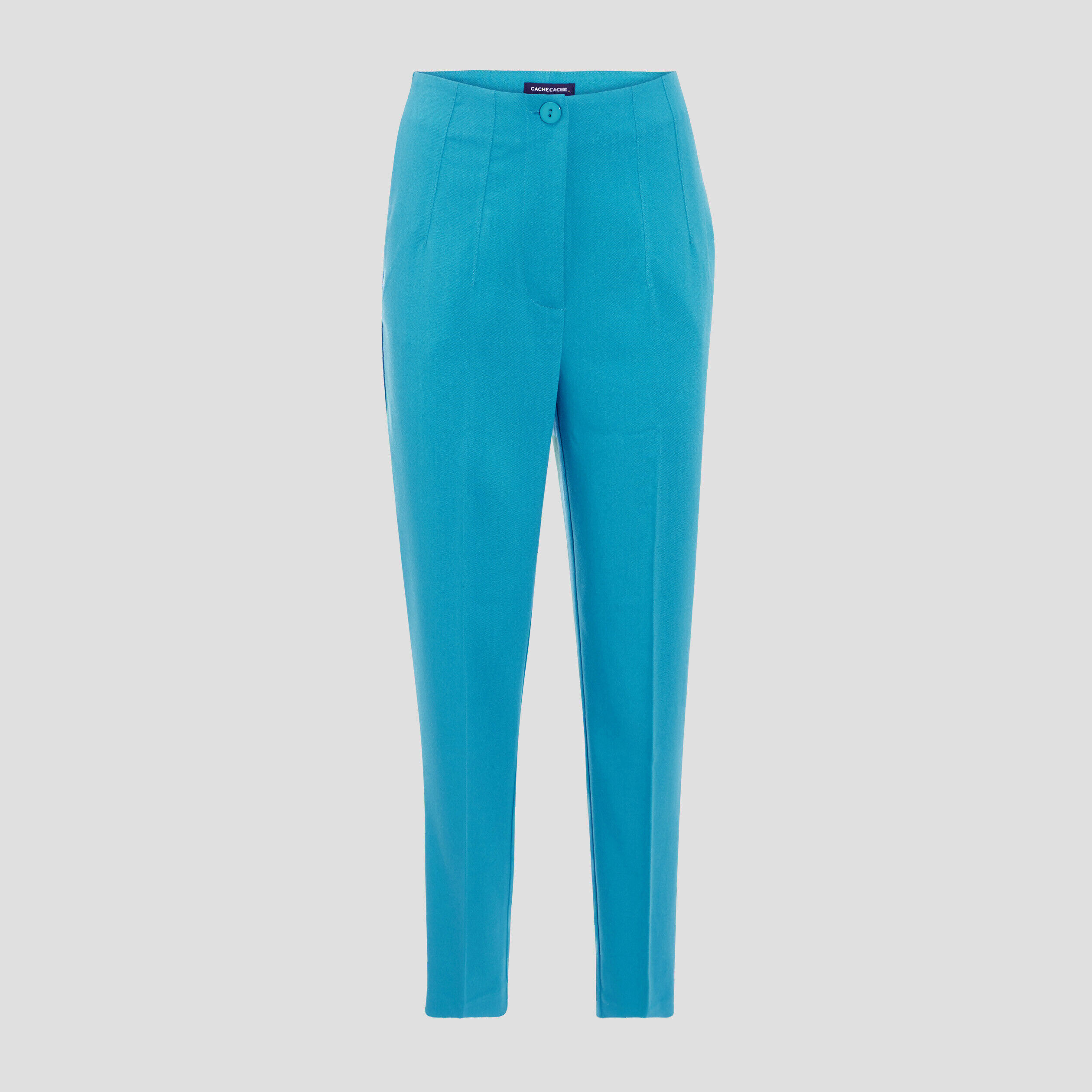 Pantalon city slim à pinces vert émeraude femme | Cache Cache