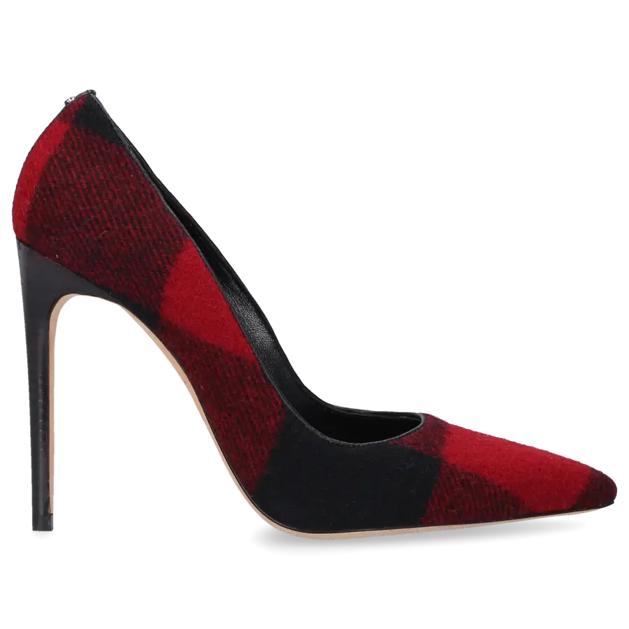 Dsquared2 - Dsquared2 Pumps Basic Stoff Tartan schwarz rot - rot