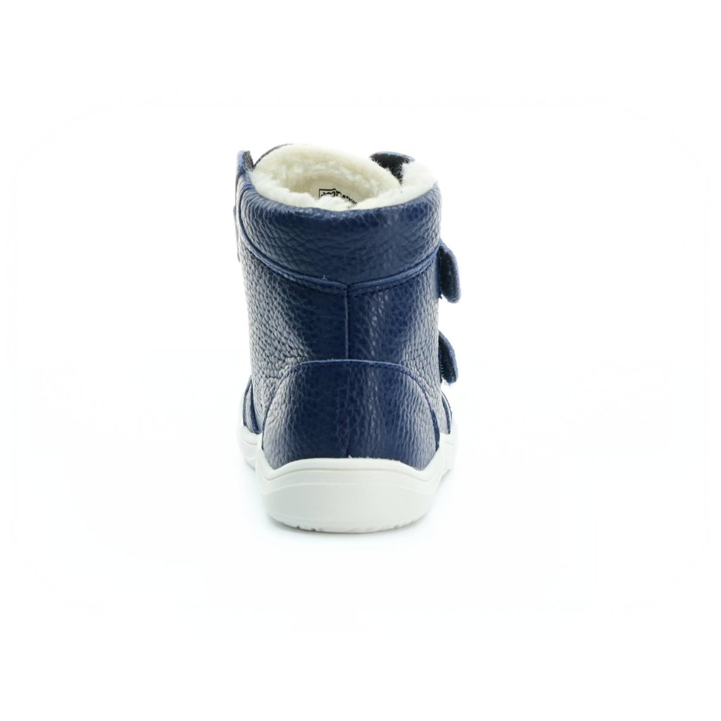 Baby Bare Febo Winter Pilot (mit Membran/Asfaltico) dunkelblaue Barfußstiefeletten