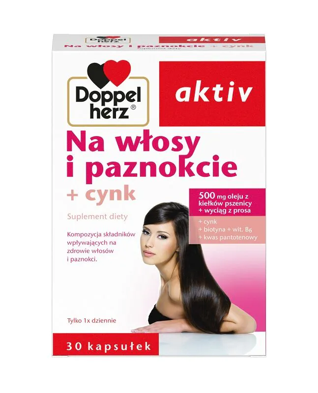 Doppelherz Activ plaukų ir nagų + cinko kapsulės