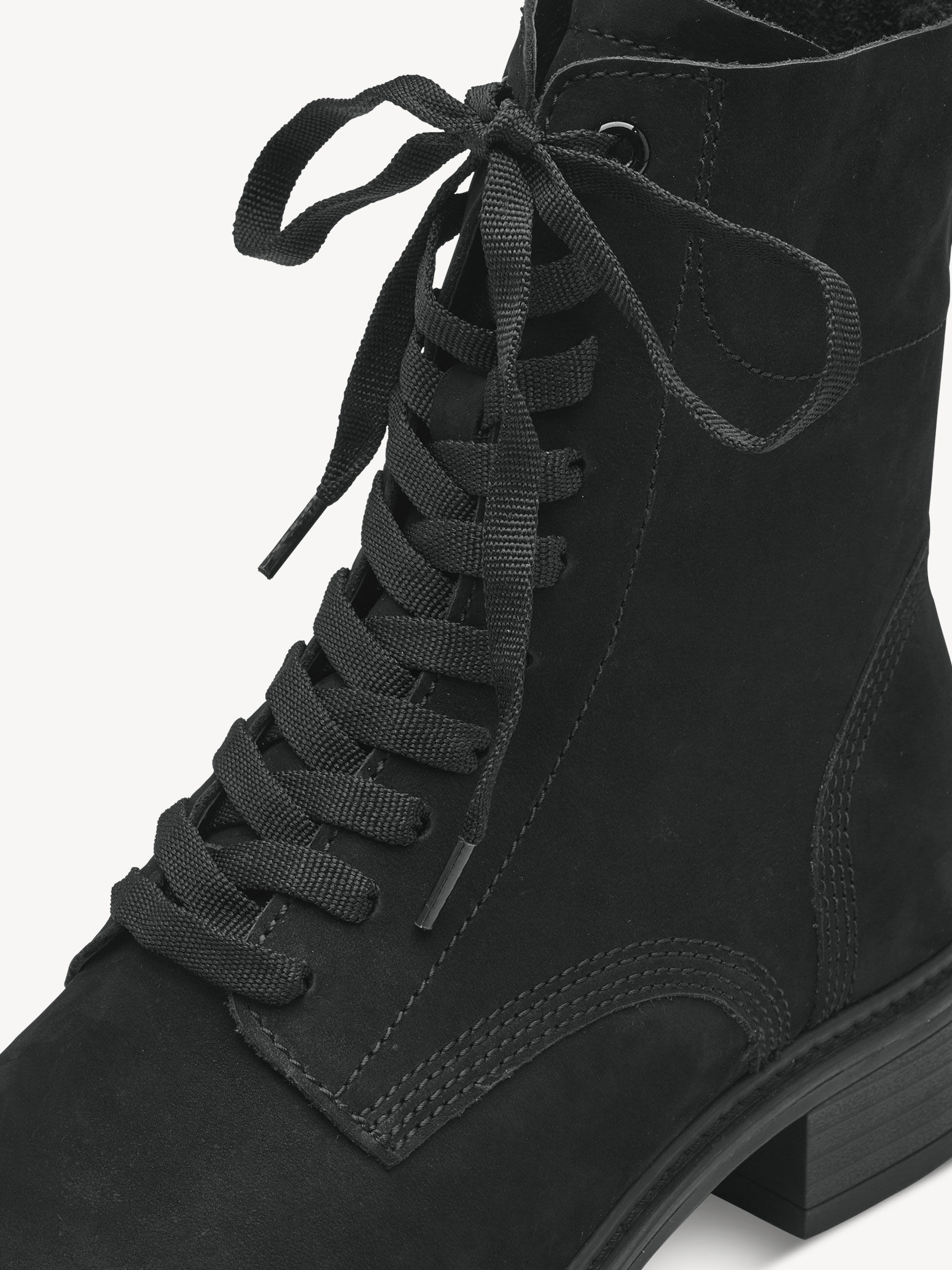 Bottine en cuir - noir