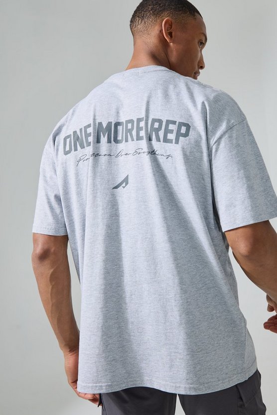 Man Active Oversized One More Rep T-shirt