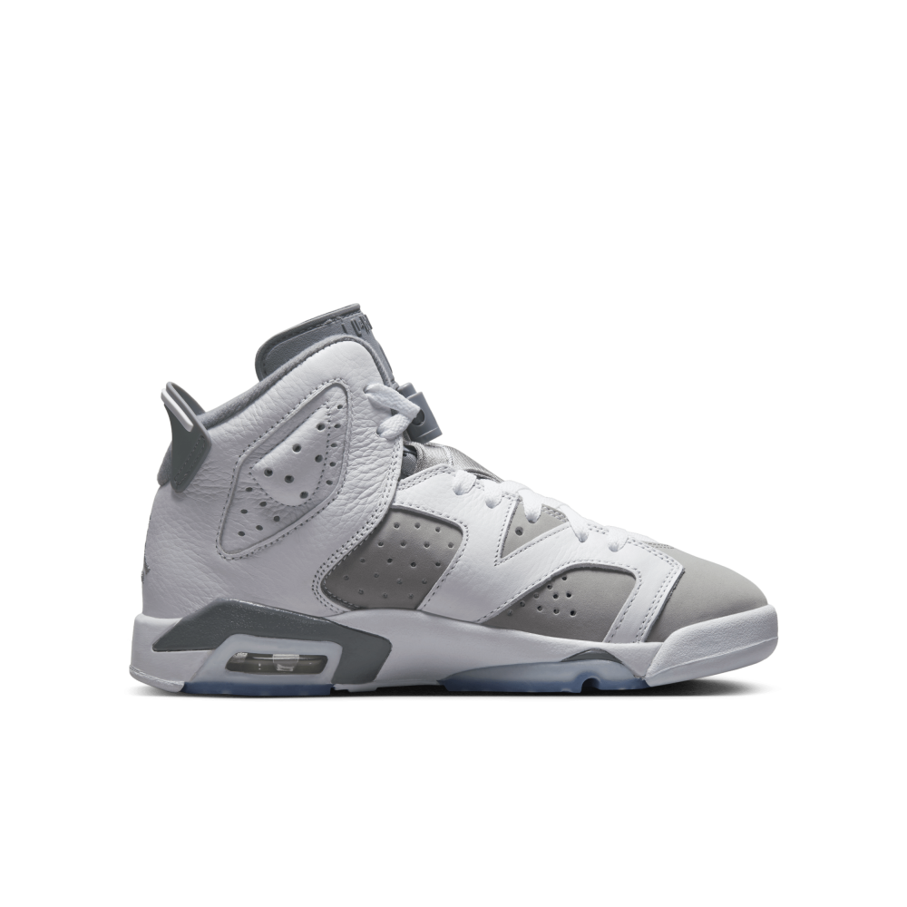 NIKE JORDAN 6 GS Cool Grey Retro 384665-100 / weiss