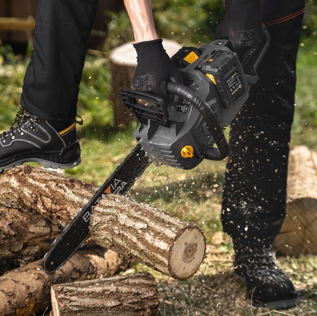 Batavia 36V (2x18 V) Brushless Akku-Kettensäge (ohne Akku und Ladegerät)