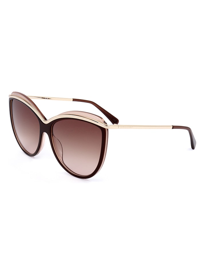 Longchamp Damen-Sonnenbrille in Braun/ Gold günstig kaufen 60