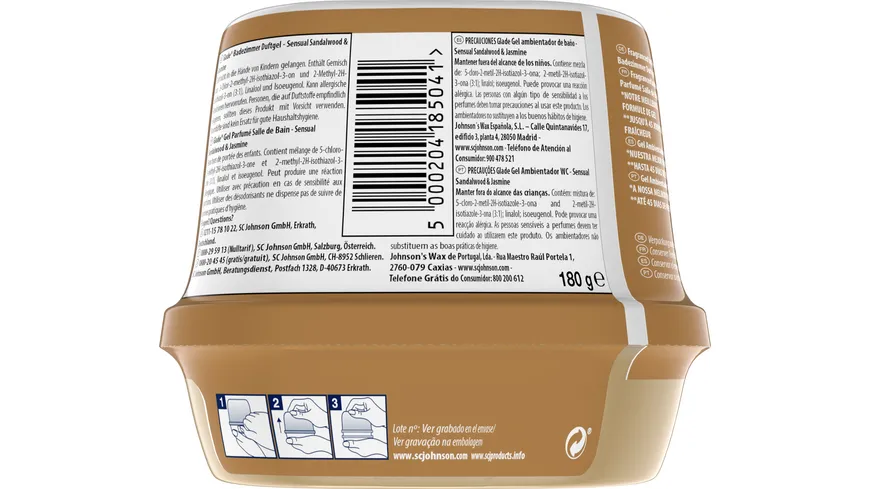 Glade Duftgel Sensual Sandalwood & Jasmine 180 g